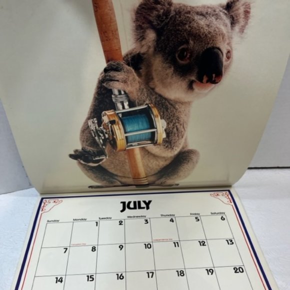 VTG "Sydney", the Qantas Koala Bear 1985 Calendar 12x12" - Picture 6 of 9